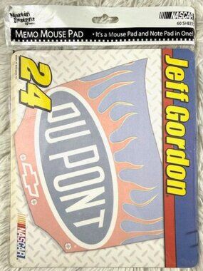 Vintage NASCAR Jeff Gordon 60 Sheet Memo Mouse Pad